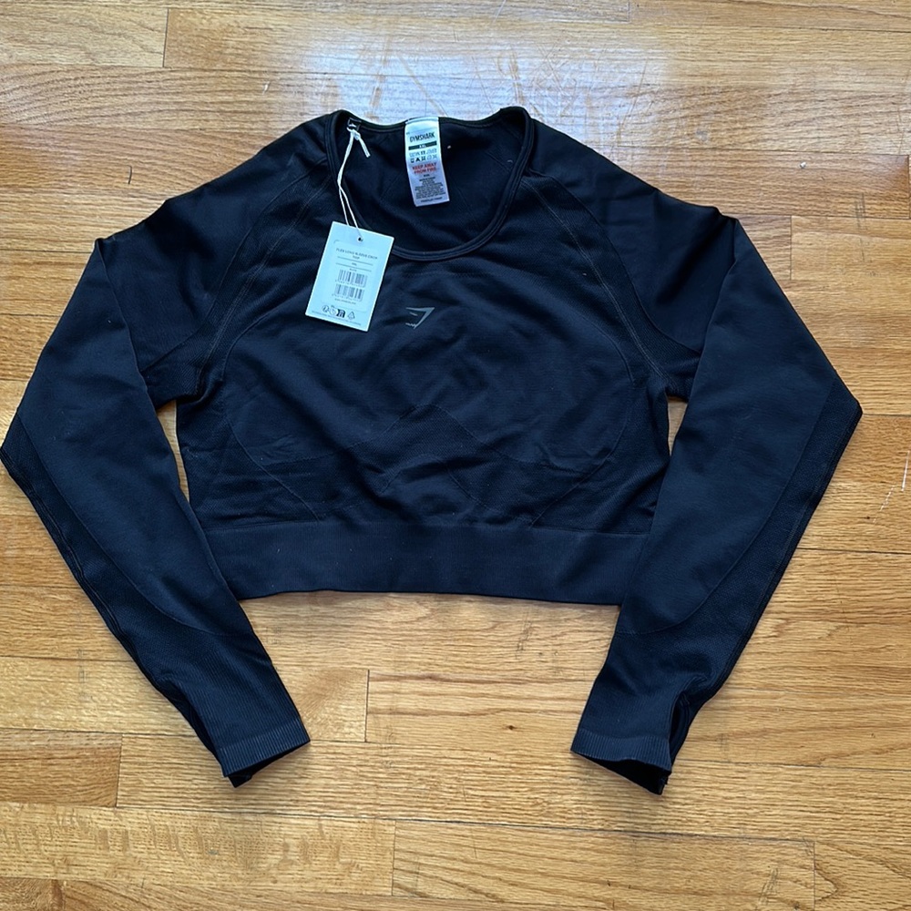 GYMSHARK flex long sleeve crop top